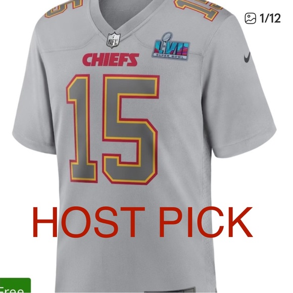 Nike Other - NWOT City Chiefs Nike Super Bowl LVII Patch Jersey - Gray